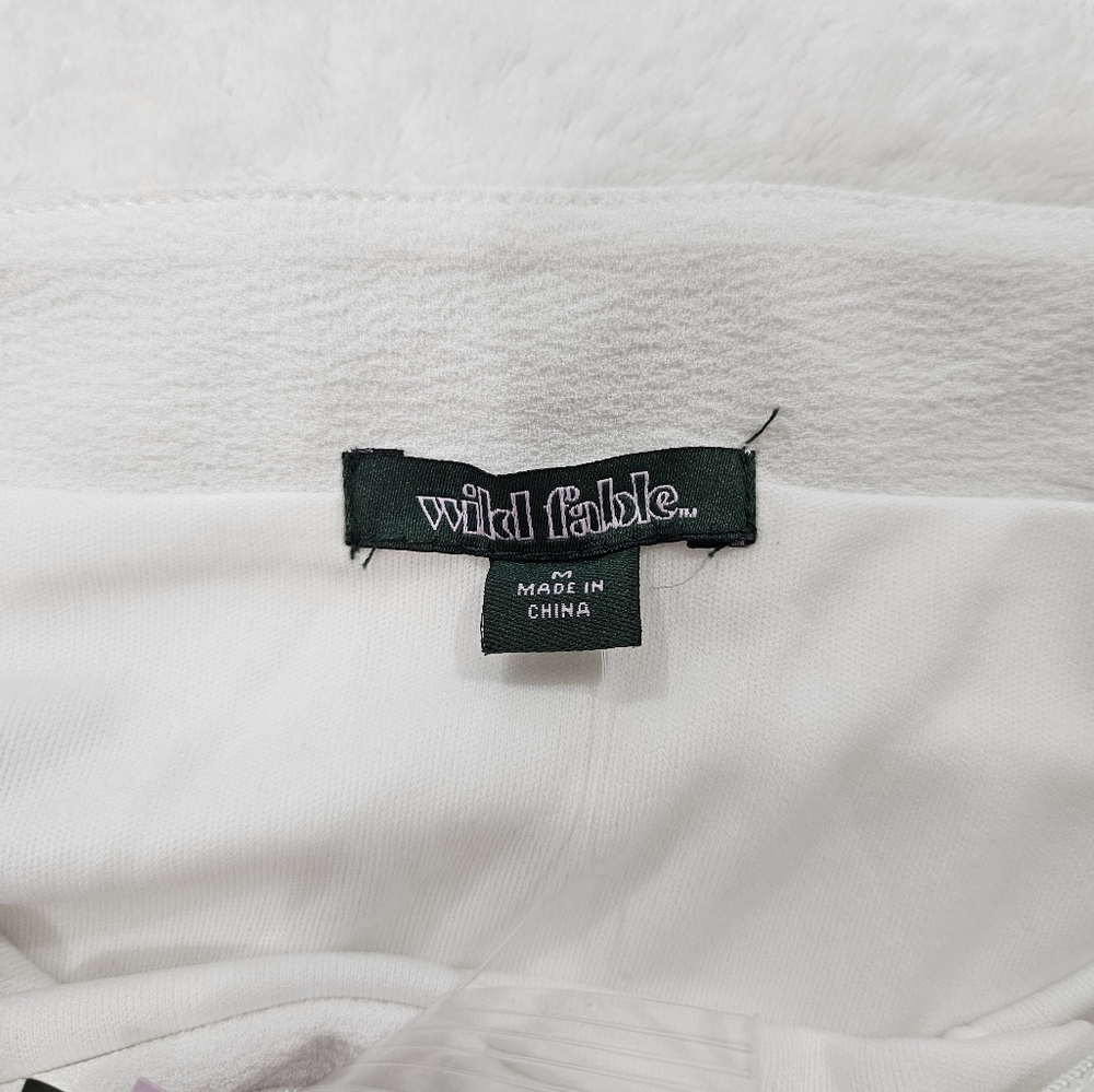 Wild Fable Wide Leg Tube Jumpsuit in White Women’s Size M - Picture 7 of 9